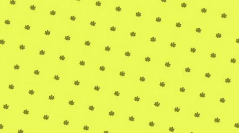 Abstract colorful pattern of small green leaves rotating and moving up on the Stock Illustration