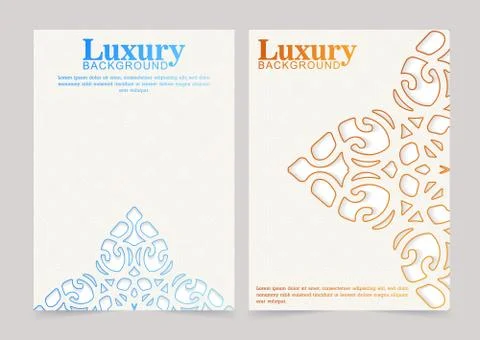 Abstract colorful pattern texture for book cover template vector set Stock Illustration