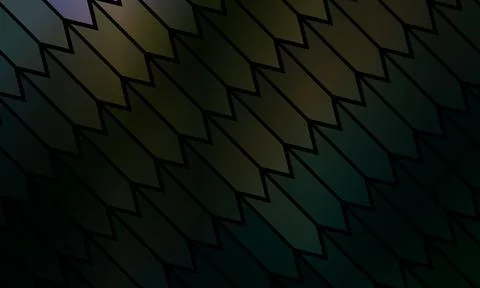 Abstract colorful pattern of triangle diagonal line stripes on a black Stock Illustration