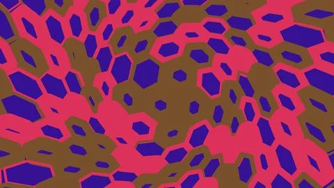 Abstract colorful pattern with warped geometric shapes イラスト素材