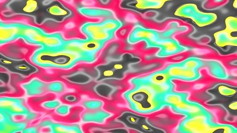 Abstract Colorful Patterns Forming Symmetrical Shapes in Dynamic Visual Rippl Видео 330121229