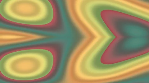 Abstract Colorful Patterns Shifting and Blending in Fluid Symmetry Stock Footage 337888349
