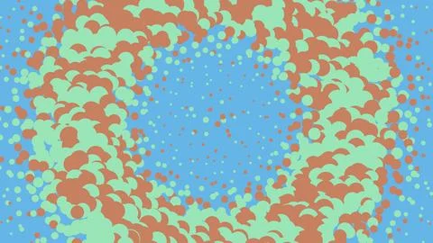 Abstract colorful pixel art circle pattern Stockillustratie
