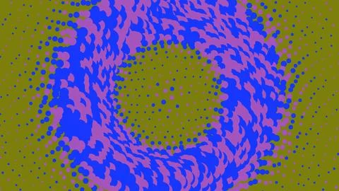 Abstract colorful pixel art pattern with blue and purple Stock Illustration