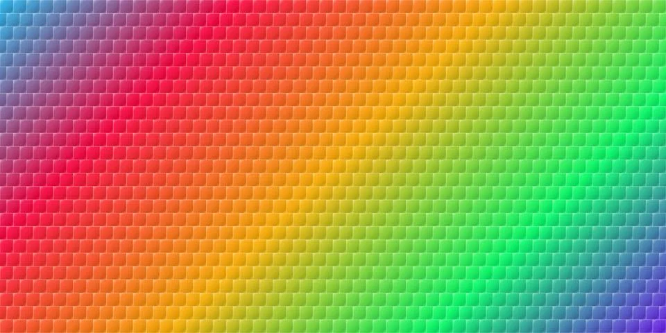 Abstract colorful pixel art pattern with diagonal rainbow Stock Illustration
