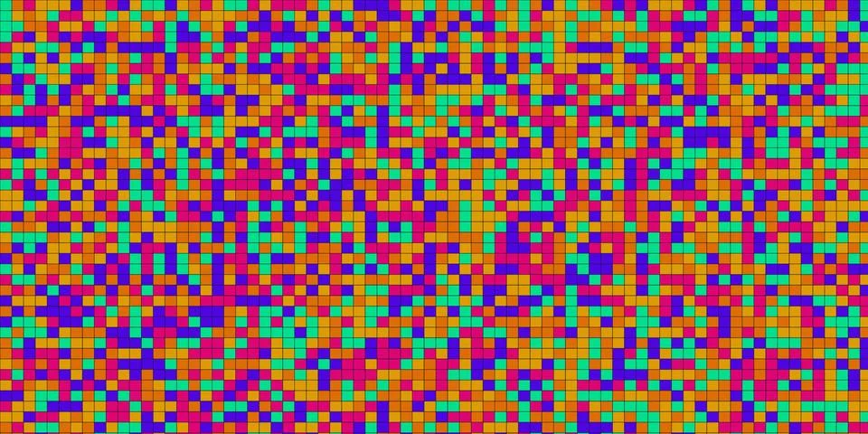 Abstract colorful pixel mosaic pattern background Stock Illustration