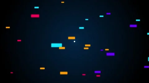 Abstract Colorful Pixel Particle Burst Motion Graphics Background Loop Stock Footage 341836626