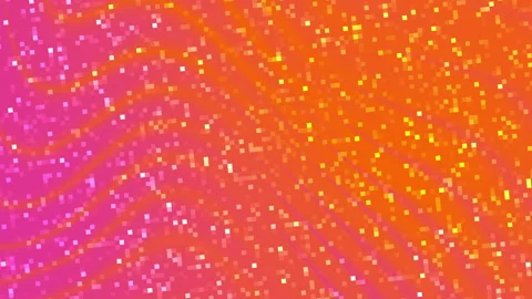 Abstract Colorful Pixel Wave Gradient Background Animation Pink Orange Stock Footage 327968035