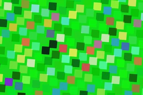 Abstract colorful pixelated background with bright squares Stock Illustration
