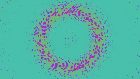 Abstract colorful pixelated circle design Ilustración de archivo