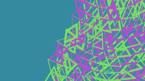 Abstract colorful pixelated geometric pattern Stock Illustration