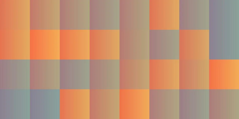 Abstract Colorful Pixelated Surface Pattern with Random Blue and Orange Squ.. 스톡 일러스트