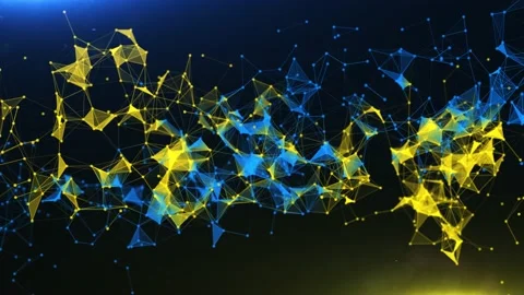 Abstract Colorful Plexus Background Video stock 236568449