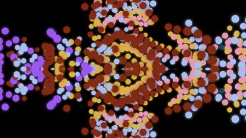 Abstract Colorful Plexus Data Network Wave Loop Stock Footage 329893909