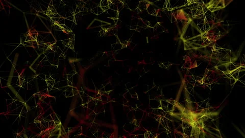 Abstract Colorful Plexus Video Animated Background Stock Footage 338161561