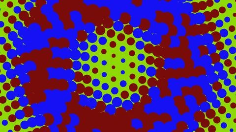 Abstract colorful polka dot pattern with halftone effect Illustrazione stock