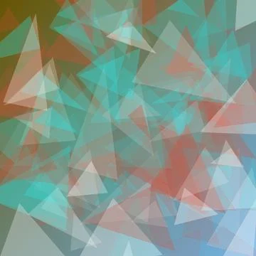 Abstract Colorful Polygonal Background with Overlapping Geometric Triangles.. Stock Illustration