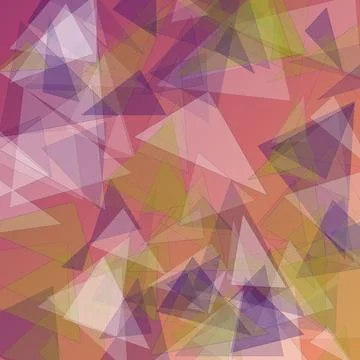 Abstract colorful polygonal background with overlapping triangles in warm p.. Stock Illustration