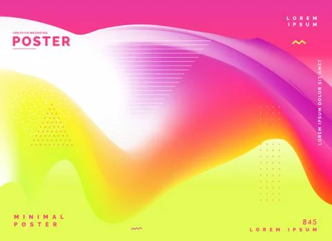 Abstract colorful poster design background Stock Illustration