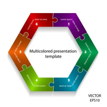 Abstract colorful presentation template. Stock Illustration