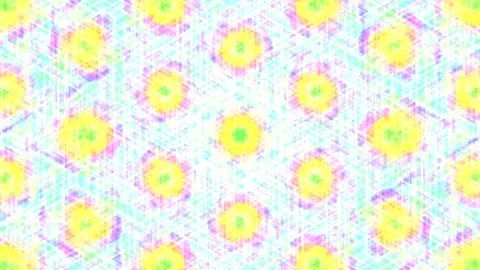 Abstract colorful psychedelic seamless repeating pattern background design Stock Footage 339789856