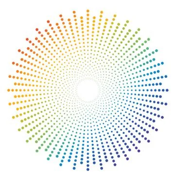 Abstract colorful rainbow dot pattern background - Vector illustration イラスト素材