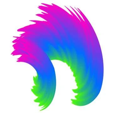 Abstract colorful rainbow wave background Vector illustration Stock Illustration