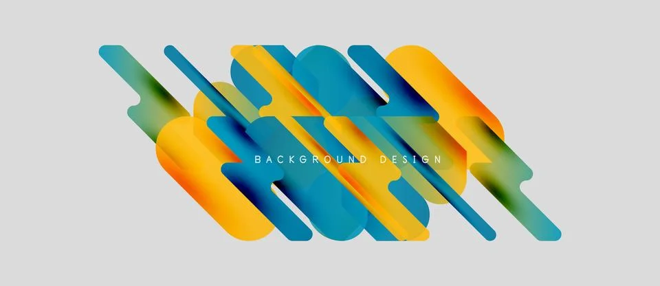 Abstract colorful rectangles overlap, creating dynamic visual effect. Gradient イラスト素材