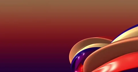 Abstract colorful, red neon, gradient background with dynamic colorful 3d lines Stock Footage 166956986