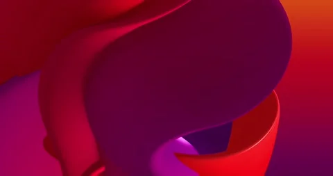 Abstract colorful, red neon, gradient background with dynamic colorful 3d lines Stock Footage 167098140