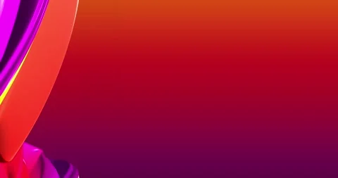 Abstract colorful, red neon, gradient background with dynamic colorful 3d lines Stock Footage 167287313