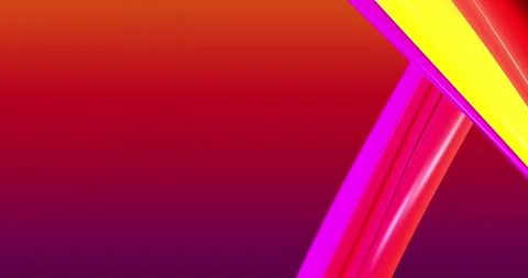 Abstract colorful, red neon, gradient background with dynamic colorful 3d lines Stock Footage 167287635