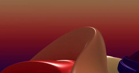 Abstract colorful, red neon, gradient background with dynamic colorful 3d lines Stock Footage 168329889