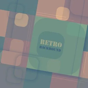 Abstract colorful retro vector background. Stock Illustration