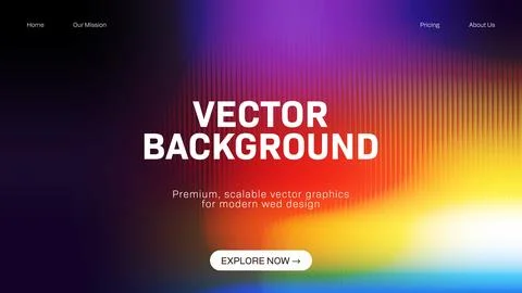 Abstract Colorful Ripple Background with Dynamic Gradient Ripples Effect Stock Illustration