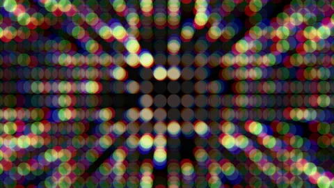 Abstract Colorful Round Bokeh Light Array with Radial Motion Blur Stock Footage 341875474