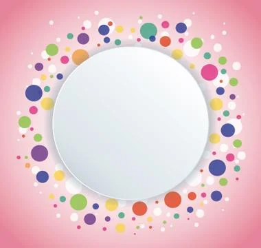 Abstract colorful round circle background Stock Illustration