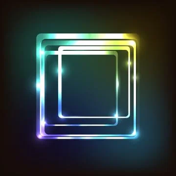 Abstract colorful with rounded rectangle Stock Illustration