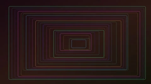 Abstract colorful rounded rectangles expanding and contracting creating a h.. Video stock 340541012