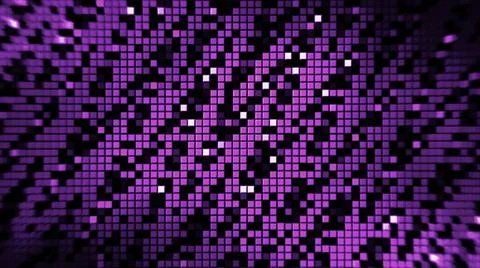 Abstract colorful running pixels background, seamless loop. Design. Zigzag Illustrazione stock