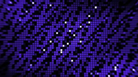 Abstract colorful running pixels background, seamless loop. Design. Zigzag Stock Illustration