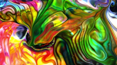 Abstract Colorful Sacral Liquid Waves Texture 120 Stock Footage 170676381