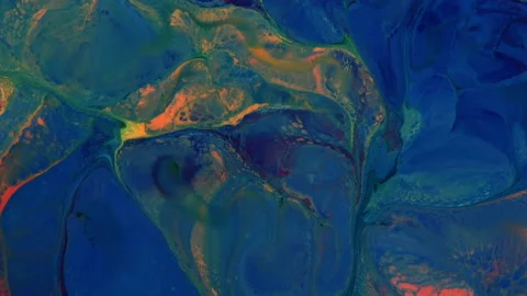 Abstract Colorful Sacral Liquid Waves Texture 411 Stock Footage 181690986