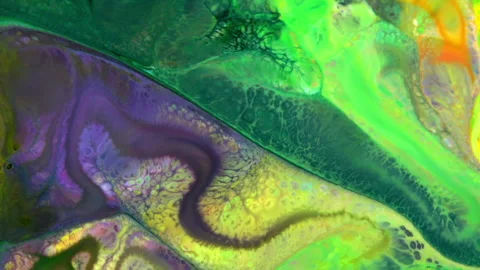 Abstract Colorful Sacral Liquid Waves Texture 513 Stock Footage 192126201