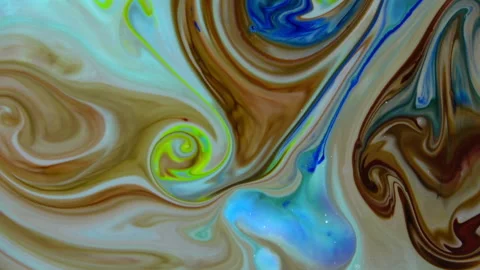 Abstract Colorful Sacral Liquid Waves Texture 607 Stock Footage 196345444