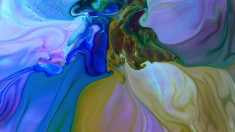 Abstract Colorful Sacral Liquid Waves Texture 623 Stock Footage 196875071