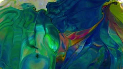 Abstract Colorful Sacral Liquid Waves Texture 667 Stock Footage 197050229