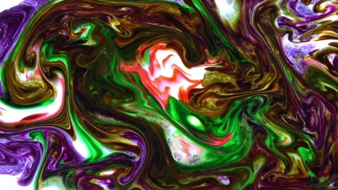 Abstract Colorful Sacral Liquid Waves Texture 855 Stock Footage 201270871
