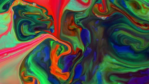 Abstract Colorful Sacral Liquid Waves Texture 995 Stock Footage 202188479