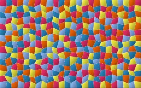 Abstract colorful seamless geometric grid background with colored shapes Stock Illustration